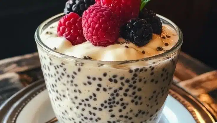 Easy Vanilla Chia Power Pudding 2 Easy Vanilla Chia Power Pudding