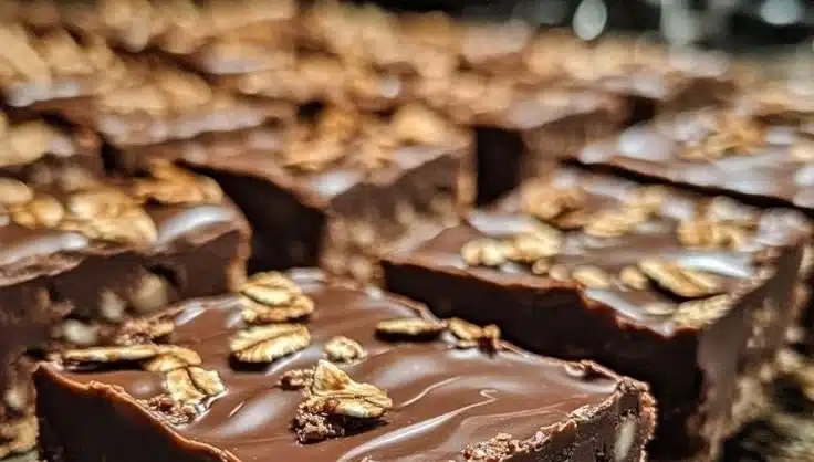 Indulgent Chocolate Oatmeal Fudge Bars 2 Indulgent Chocolate Oatmeal Fudge Bars